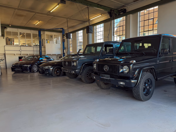 G-Klassen in der Walger Works Werkstatt